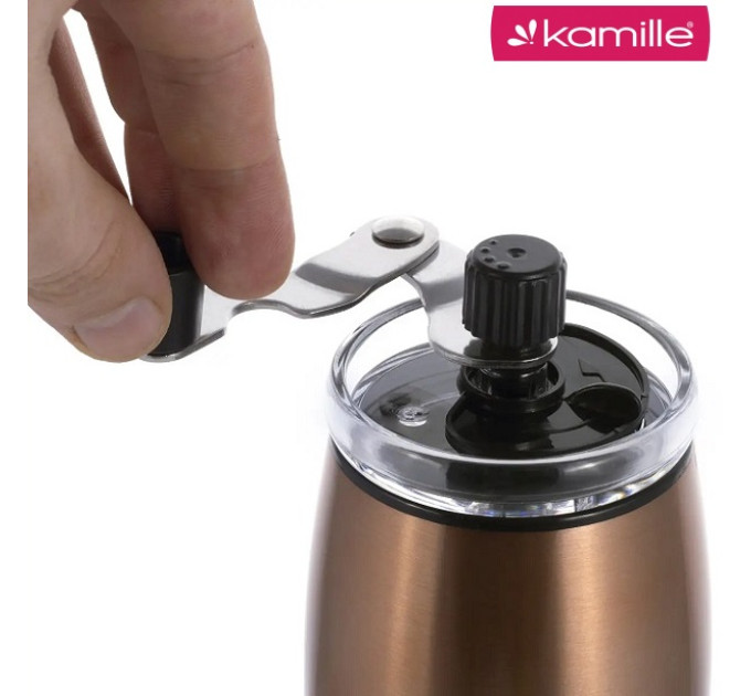 Млинок для кави ручний механічний Kamille KM-7029C