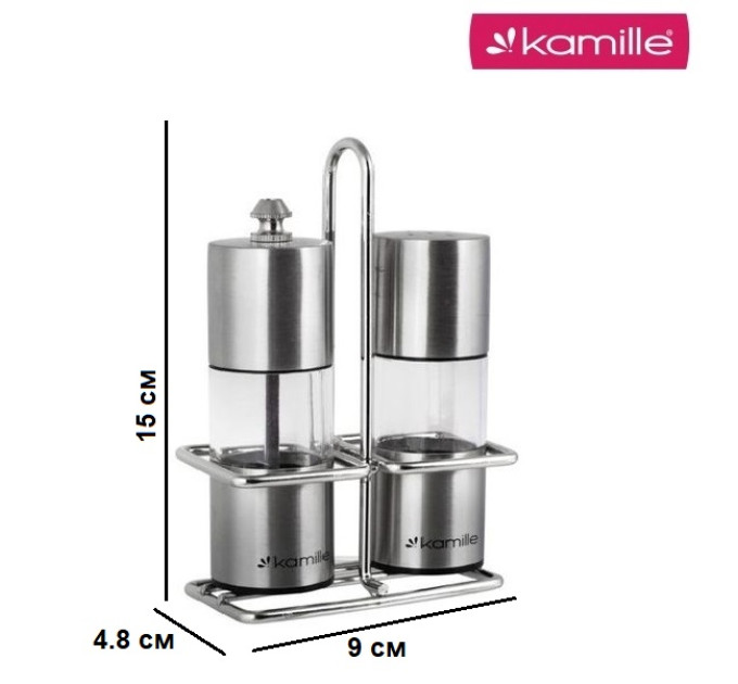 Набор для специй с подставкой Kamille KM-7052