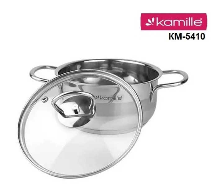Кастрюля из нержавеющей стали 1 л Kamille KM-5410