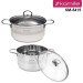 Кастрюля из нержавеющей стали 5.5 л Kamille KM-5415