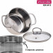 Кастрюля из нержавеющей стали 5.5 л Kamille KM-5415