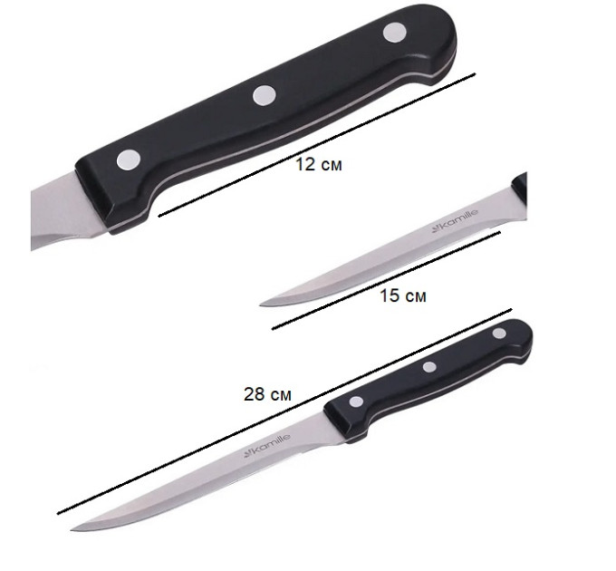 Нож для костей с бакелитовой ручкой Kamille KM-5106