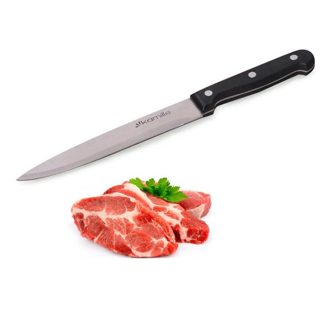 Нож кухонный для нарезки мяса Kamille KM-5107