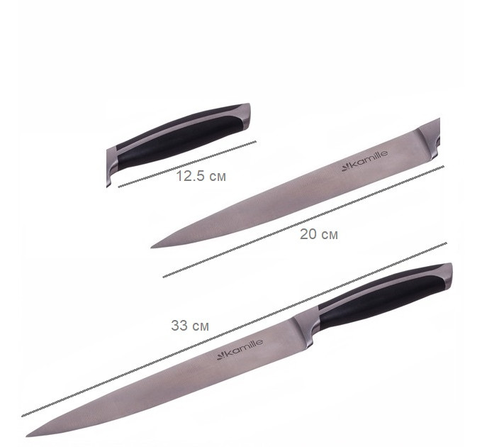 Нож кухонный для мяса с ручкой ABS Kamille KM-5119