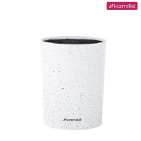 Подставка для ножей белый Kamille KM-7606 white