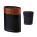 Підставка для ножів Kamille Acacia Black KM-7617