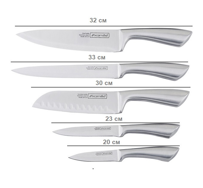 Набор ножей из 6 предметов Kamille KM-5133