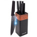 Набір кухонних ножів Kamille Acacia Black KM-7615