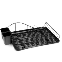 Сушарка для посуду чорна Kamille KM-0761C