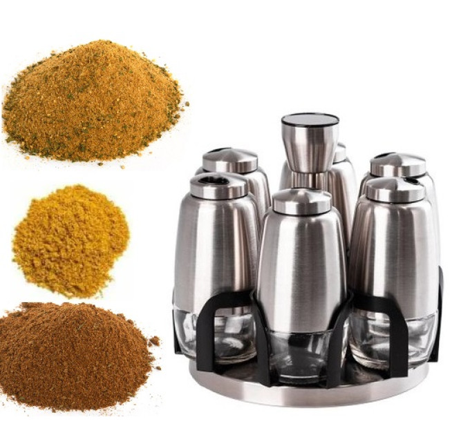Спецовница на крутящейся подставке 7 пр Spice Rack