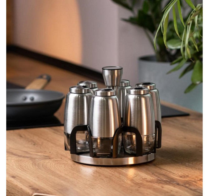 Спецовница на крутящейся подставке 7 пр Spice Rack