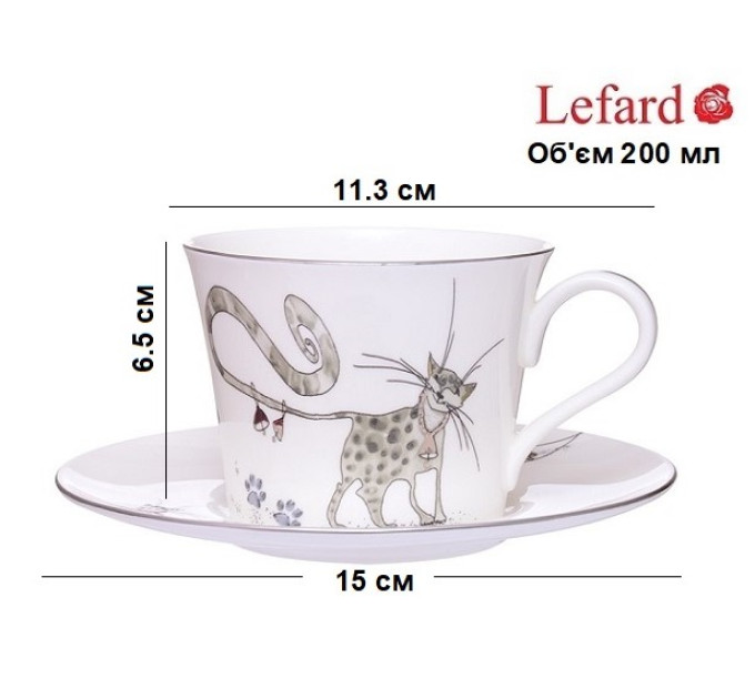 Чайный набор Lefard 2 пр Весёлые коты 264-695
