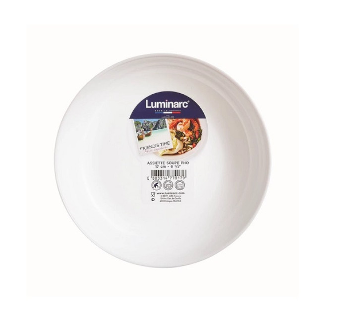 Блюдо глубокое Luminarc Friends Time White 17 см P6365