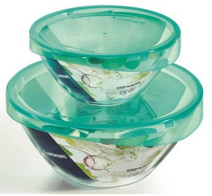 Салатник з кришкою 17см Luminarc Keep'N'Box Lagoon
