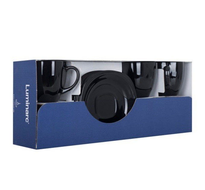 Чайный сервиз 12 пр Luminarc Carine black P4672