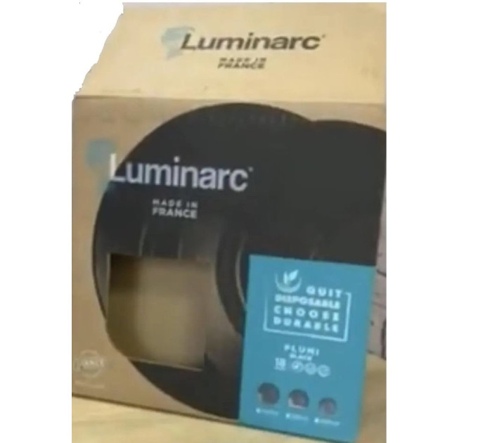 Сервиз столовый Luminarc Plumi Black 18 пр V2483
