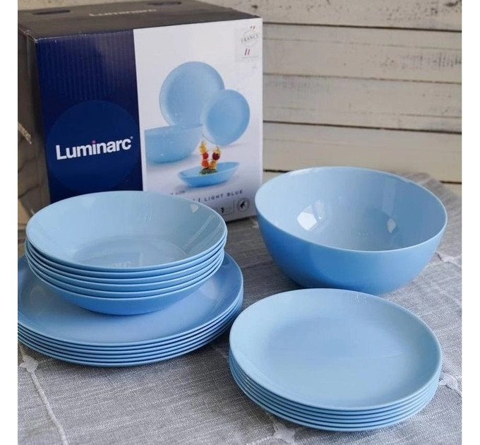 Сервіз столовий Luminarc Diwali Light Blue 19 пр P2961