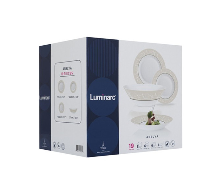 Сервіз столовий Luminarc Essence Abelya 19 пр N4493
