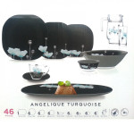 Сервіз столовий 46 пр Luminarc Angelique Turquoise P5648