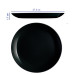 Тарілка підставна 27.3 см Luminarc Diwali Black P0786