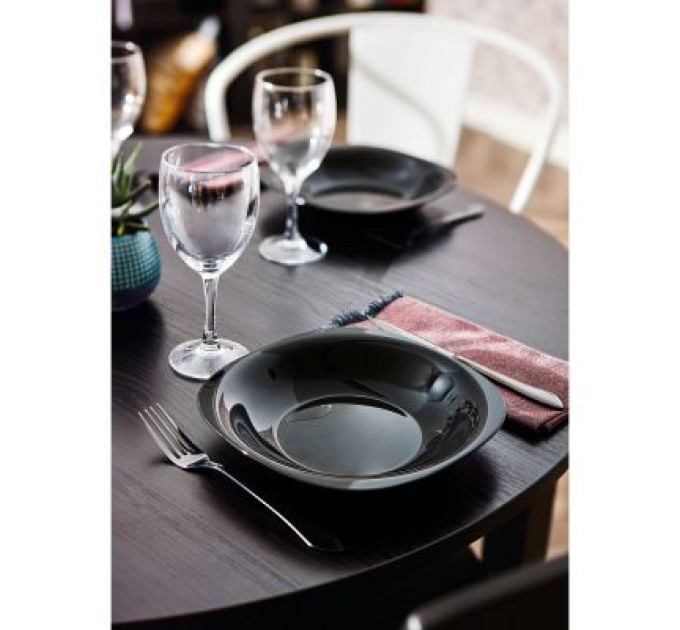 Тарелка глубокая 21 см Luminarc Carine Black L9818 