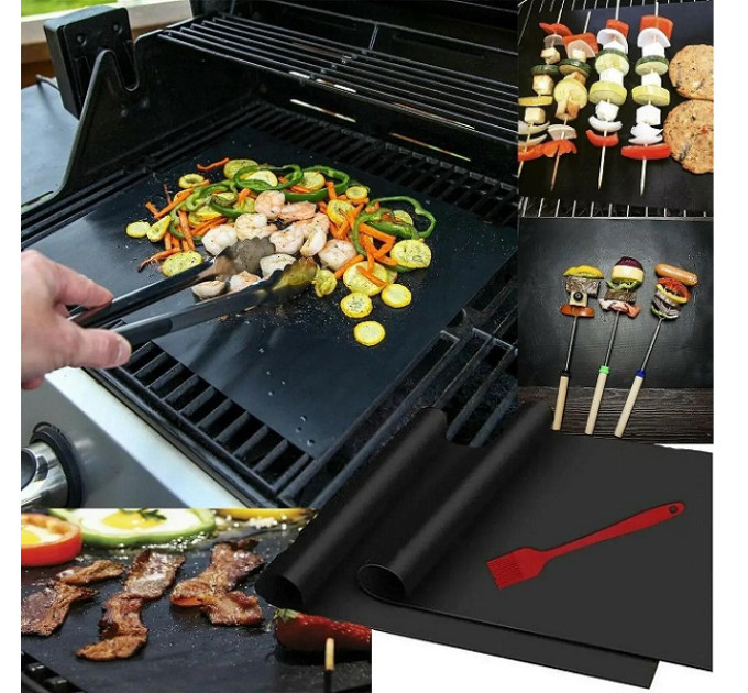 Тефлоновый коврик набор 3 шт для гриля Grill Mats BM-4033