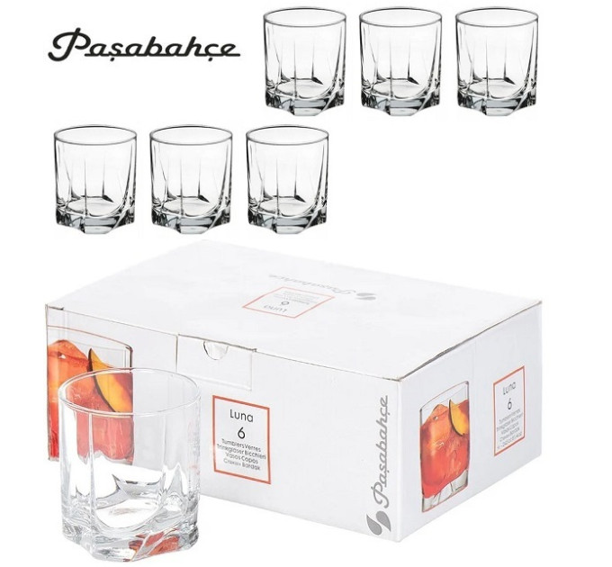 Набір склянок для віскі 6 шт Pasabahce Luna 42348