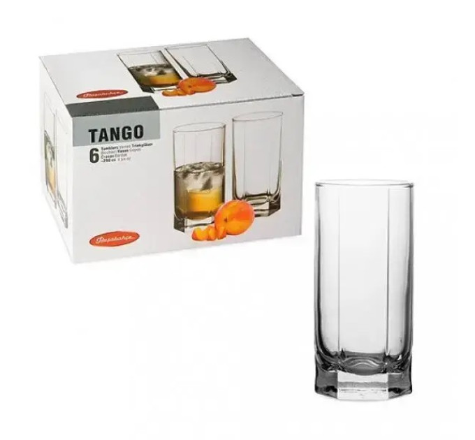 Набор высоких стаканов 6 шт Pasabahce Tango 290 мл