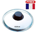 Кришка скляна без обідка 28 см Pyrex Bombe B28CLOK