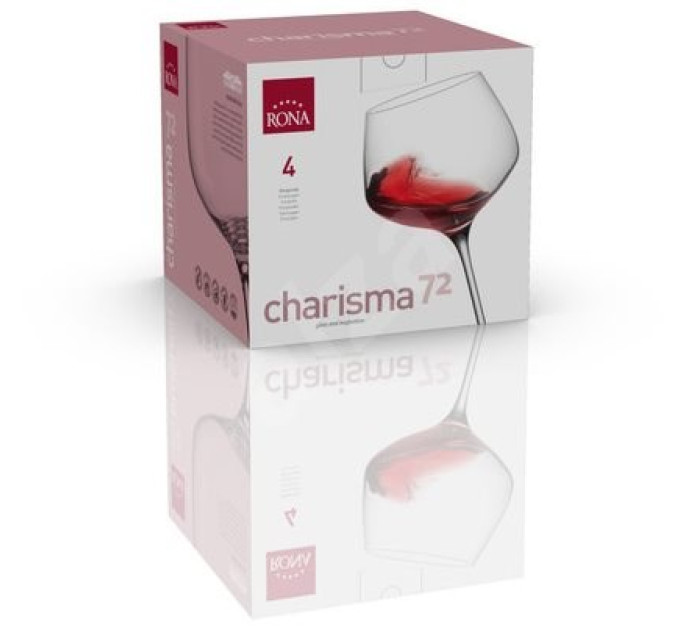 Набор бокало для вина 4 шт 720 млRona Charisma 6044