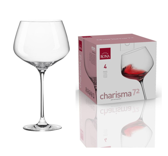 Набор бокало для вина 4 шт 720 млRona Charisma 6044