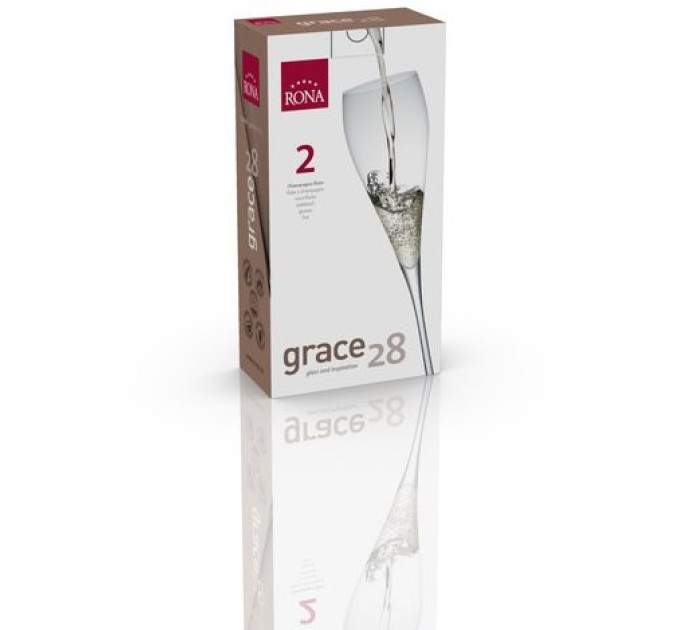 Бокалы для шампанского 2 шт Rona Grace 280 мл