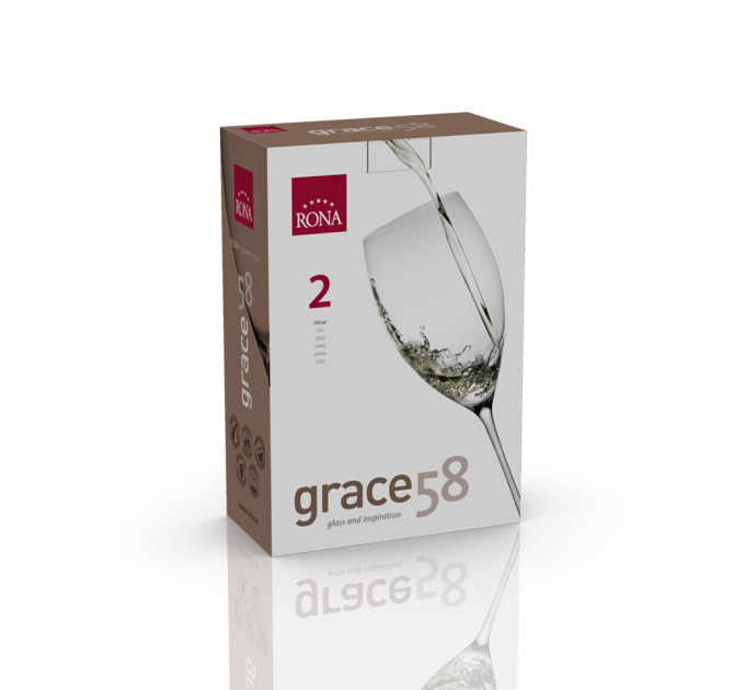 Набор бокалов для вина 2шт Rona Grace 580 мл 6835-580