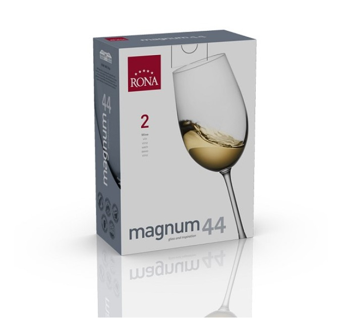 Набір келихів для вина 2 шт 440 мл Rona Magnum 3276