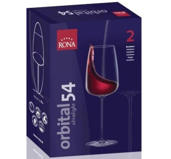 Бокалы для вина 2 шт Rona Orbital 540 мл 7252/UM/540
