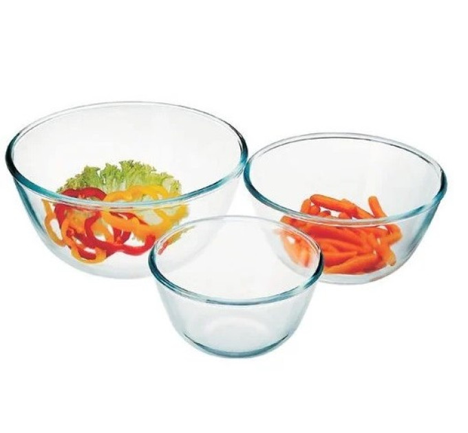 Набор стеклянных салатников 3 шт Simax s328