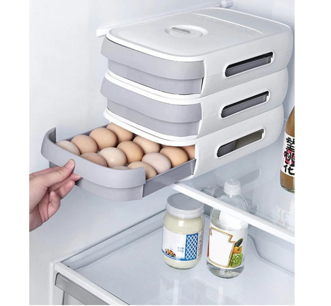 Контейнер для хранения яиц Maxpro White