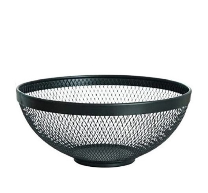 Фруктовница металлическая круглая 26 см R92041-Black