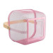 Корзина металлическая с бамбуковой ручкой 92042-Pink