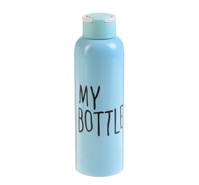 Бутылка для воды My bottle 650 мл железная Голубая