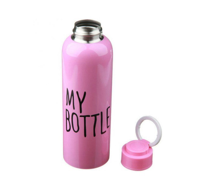 Бутылка для воды My bottle 650 мл железная Розовая