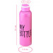 Бутылка для воды My bottle 650 мл железная Розовая
