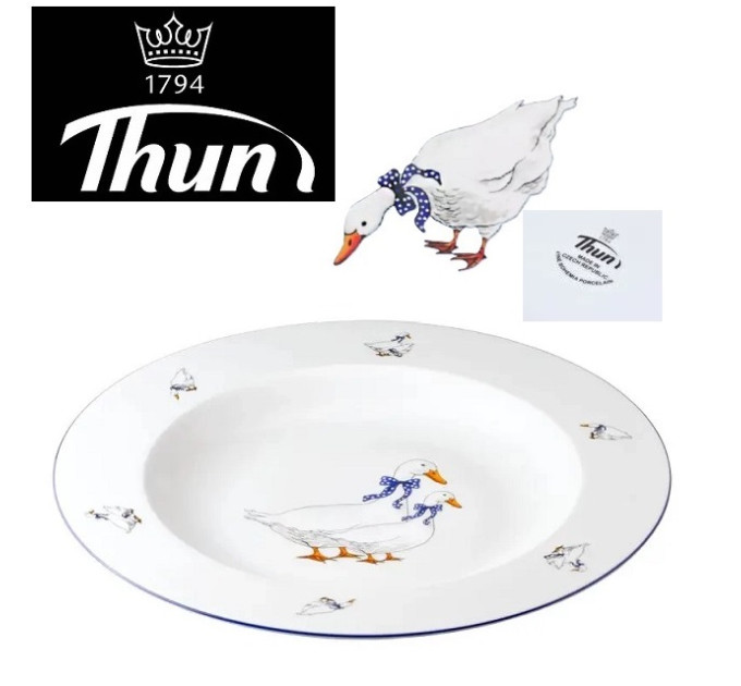 Блюдо глубокое Thun Nina Гуси 30 см P1210573JQZ26423C0